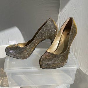 Glitzy Taupe High Heel